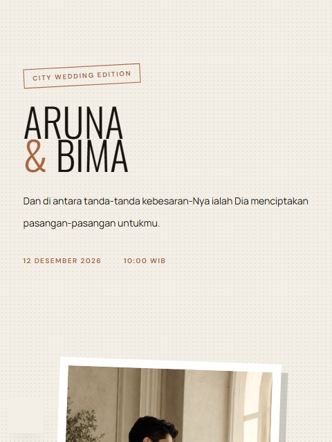 Preview Wedding Modern Retro Urban